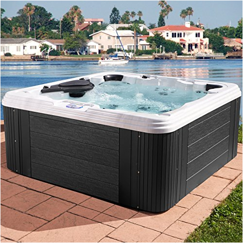 essential hot tubs civility 60 jets acrylic hot tub grey
