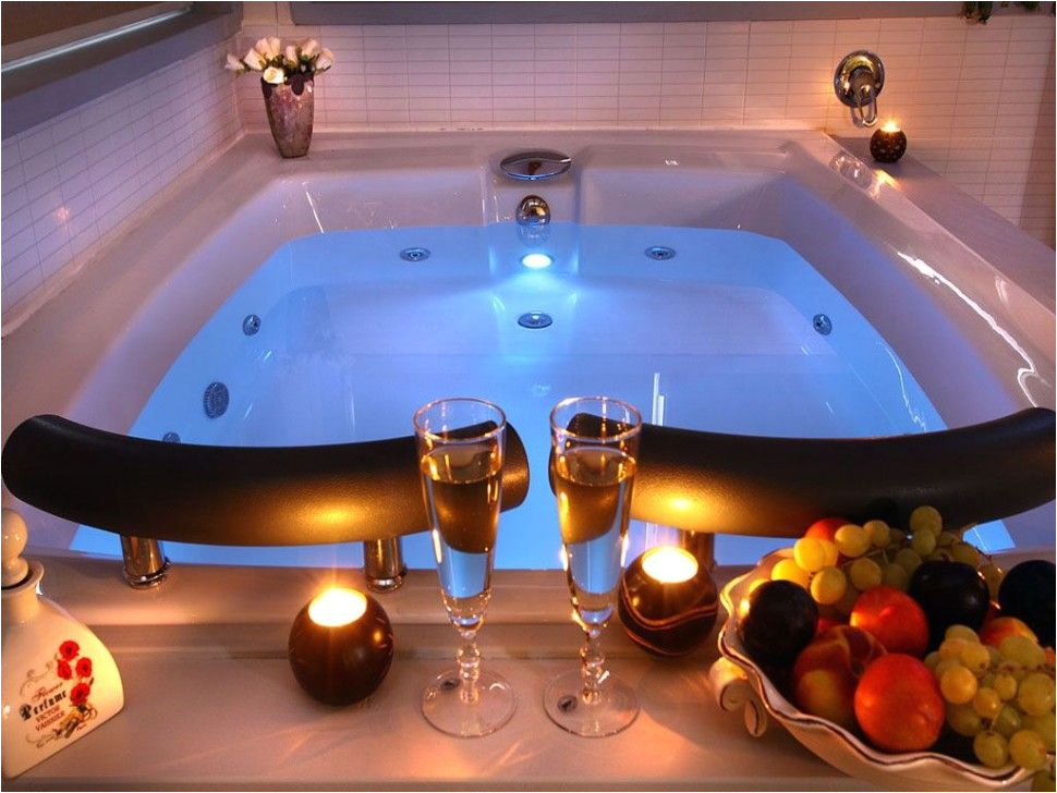 Large Two Person Bathtubs Bathroom Romantic Private Hot Tub Ideas for Couple with