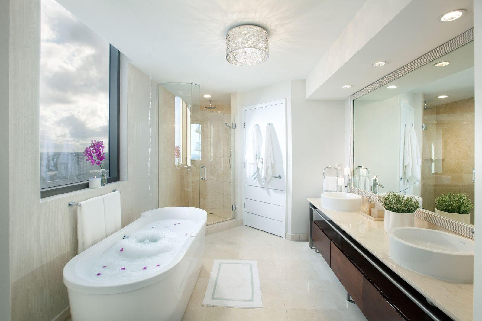 master bathrooms with free standing soaking tubs