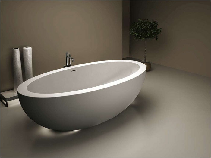 ibelluga freestanding lightweight stone bath