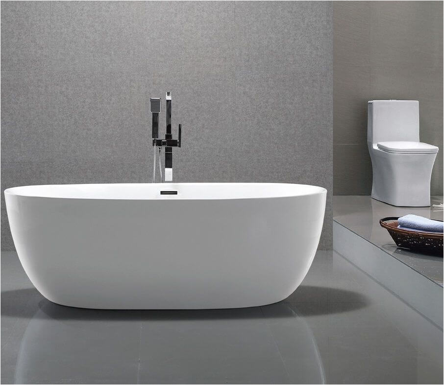 Low Bathtubs Uk Naples Modern Double Ended Small Freestanding Bath 1500mm