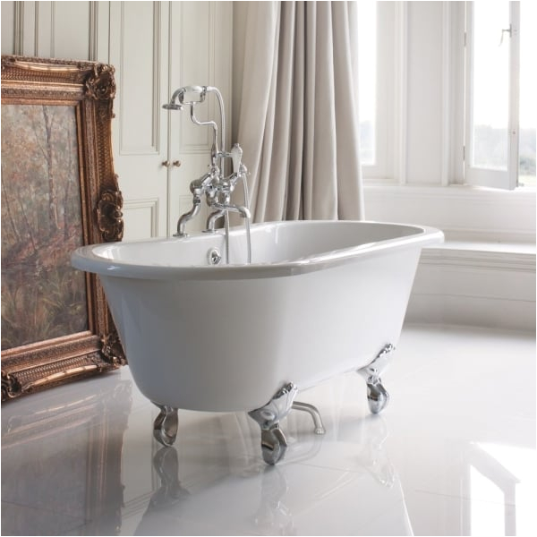 burlington windsor roll top bath with luxury feet