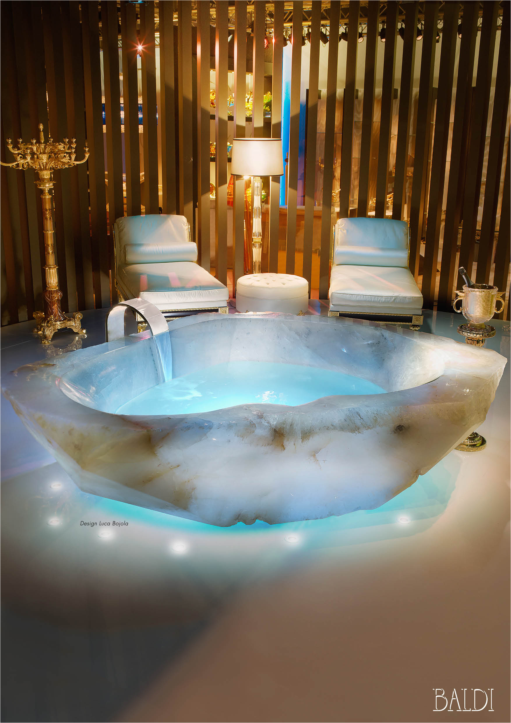 million dollar crystal bathtub