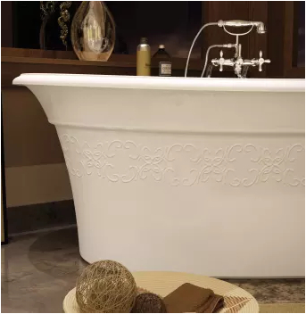 Maax Ella Ella Sleek Freestanding Bathtub Maax Ella Embossed Free Standing Tub – Big Frog Supply