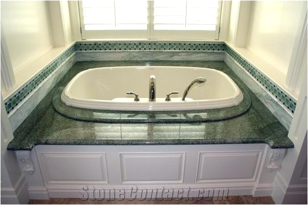 coast green granite bath tub surround tub deck