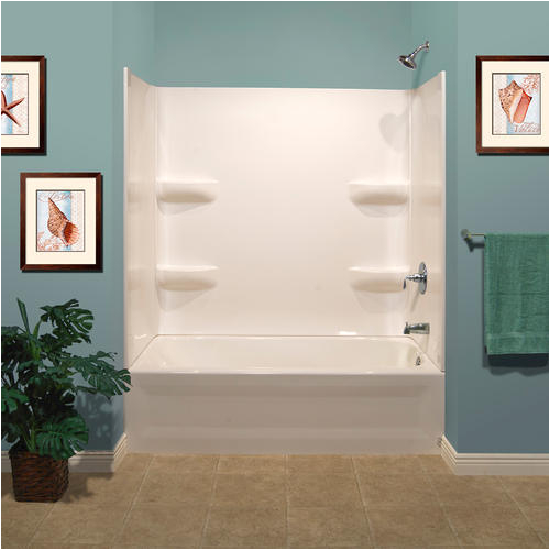 Menards Bathtubs and Surrounds Lyons Elite™ Corner Shelf 60" X 32" X 59" 3 Piece Bathtub
