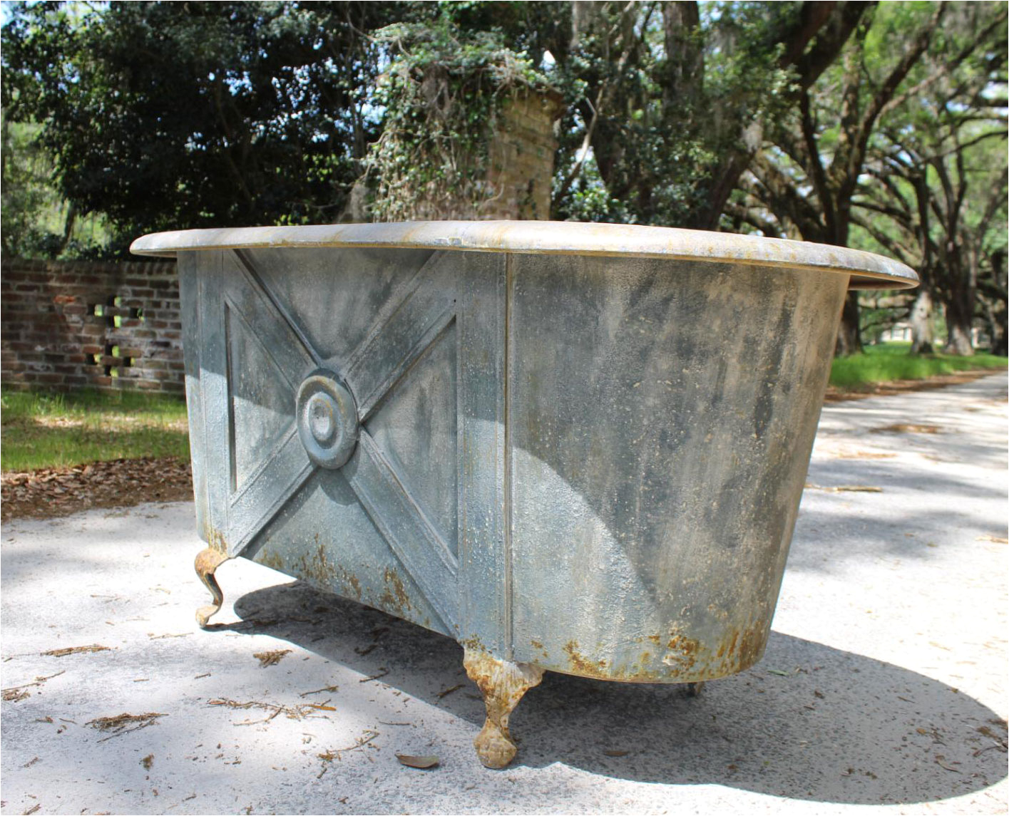 Metal Bathtubs for Sale Claw Foot French Tin Garden Metal Bath Tub Stunning Aged