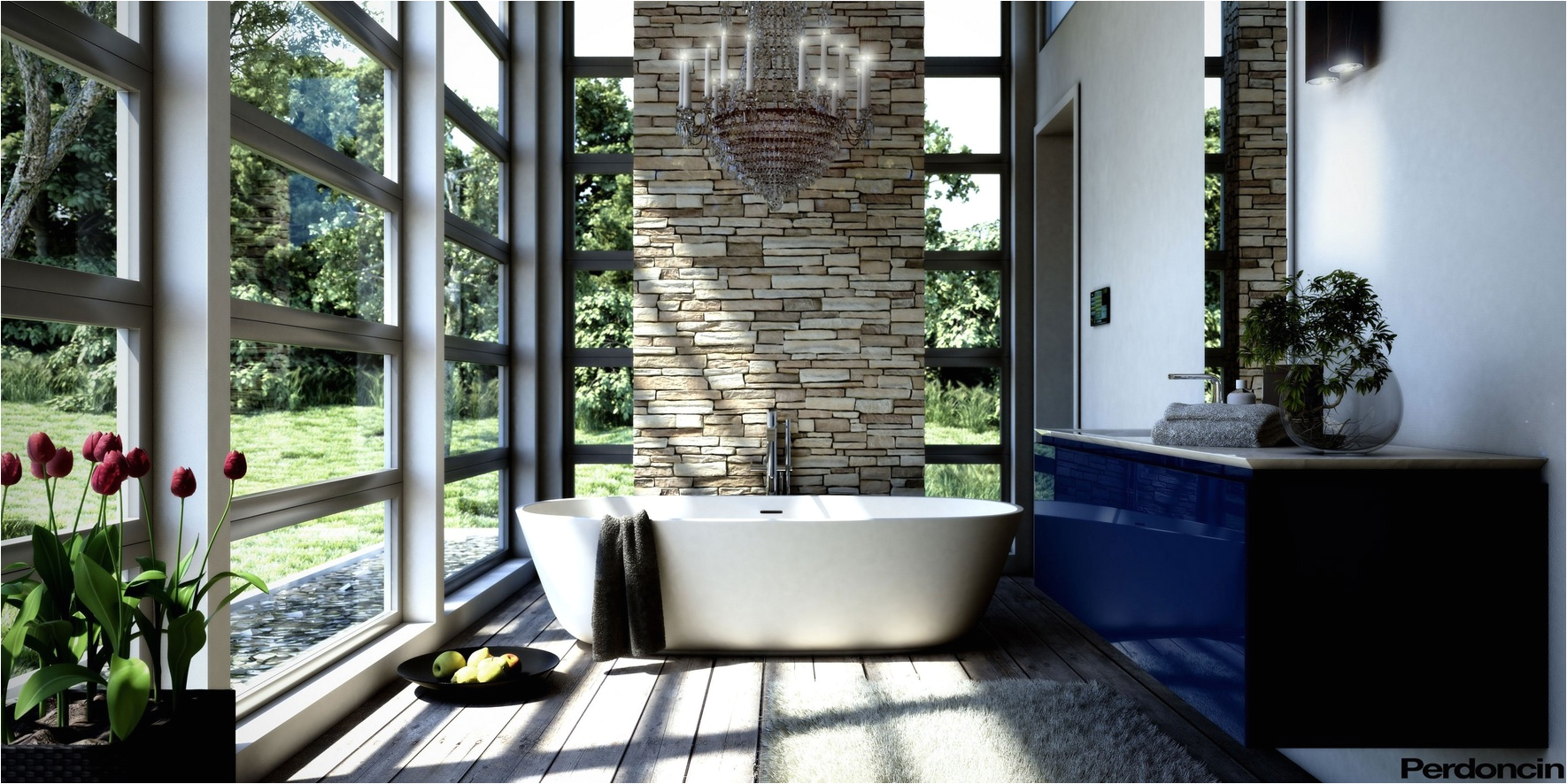 bathtubs with a view of nature