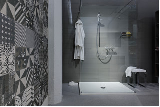 Modern shower contemporary bathroom montreal