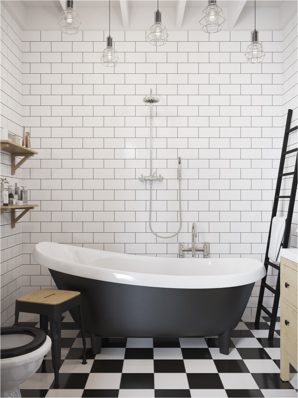 modern clawfoot tub