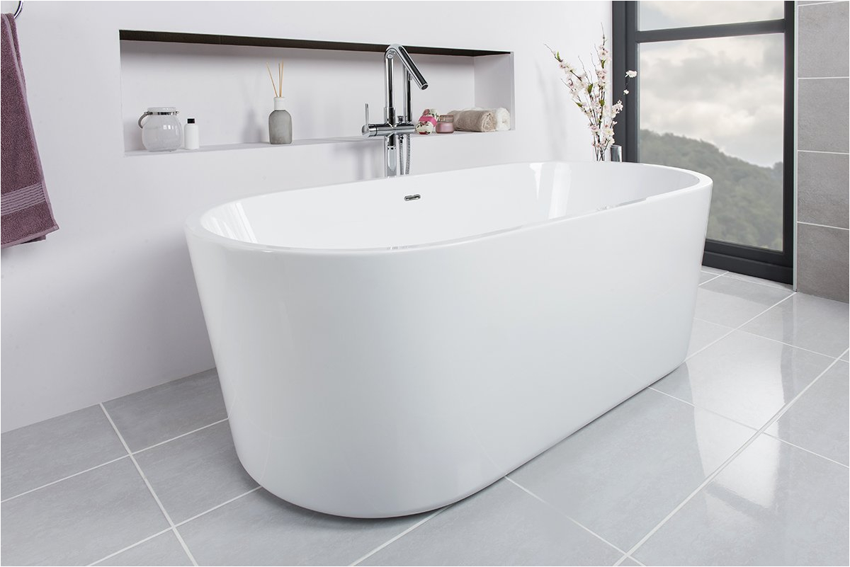 Modern Large Bathtubs Modern Designer Gloss White Large Freestanding Baths Roll