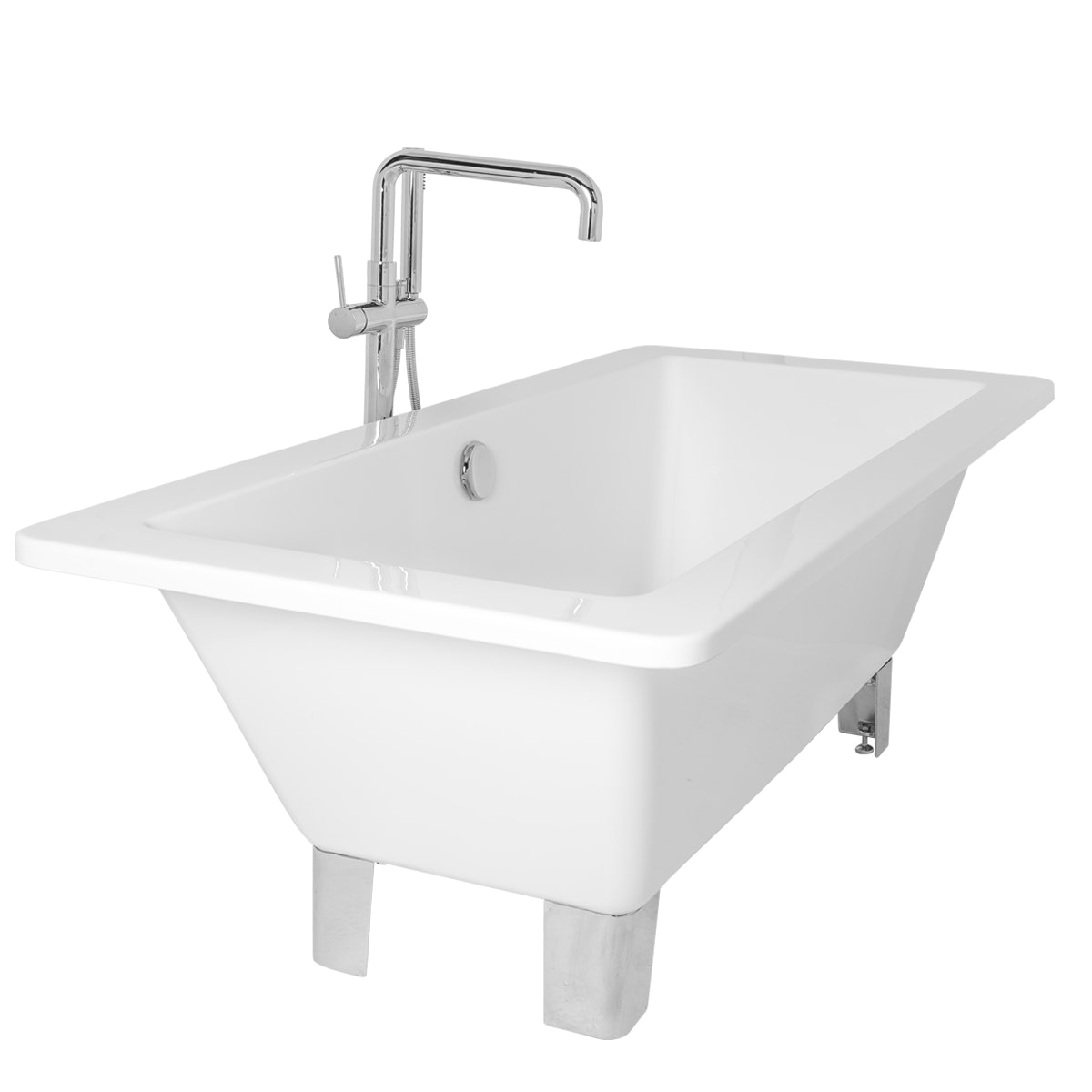 Modern Large Bathtubs Modern Designer Gloss White Large Freestanding Baths Roll