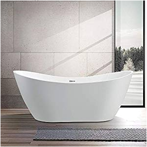 Modern Stand Alone Bathtub Vanity Art 71 Inch Freestanding Acrylic Bathtub