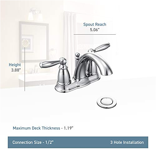 Moen Freestanding Tub Faucet Oil Rubbed Bronze Moen 6610orb Brantford Two Handle Low Arc Bathroom Faucet