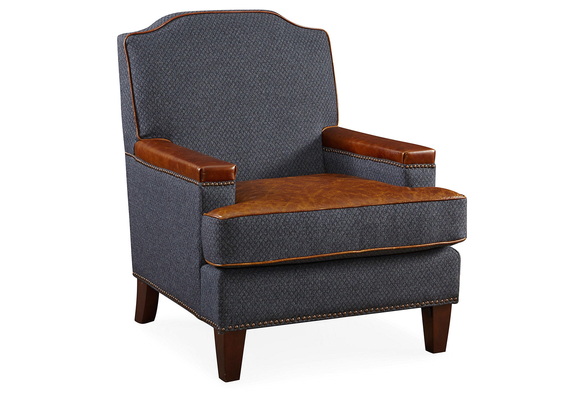 navy blue accent chair