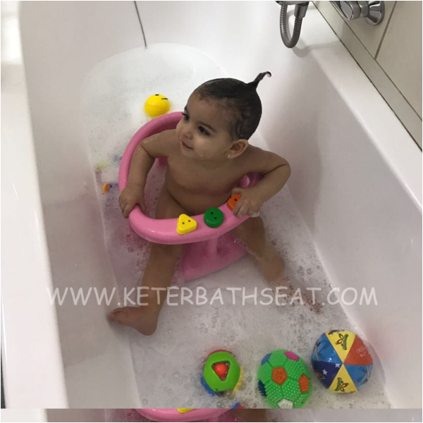 keter baby bathtub seat pink