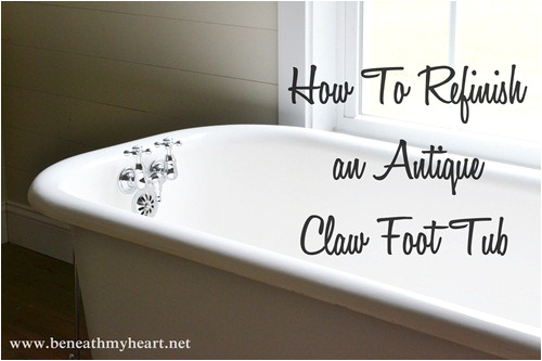 how to refinish an antique claw foot tub check out my new tub