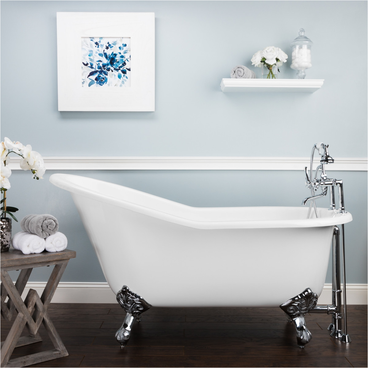 randolph morris tub package 13 61 inch slipper clawfoot bathtub with british telephone faucet tubset13cpcp s