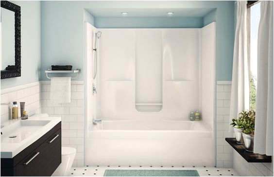 One Piece Bathtub and Walls Aker Sbw 3672 E Piece Gelcoated Fiberglass Tub Shower