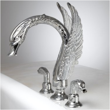 3 piece roman tub swan faucet