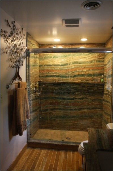 One Piece Bathtub Wall Cogswellstone Esmerald Yx Slab Shower with A