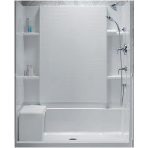 One Piece Bathtub Wall Sterling Accord 36 In X 60 In X 55 1 8 In Bath Shower