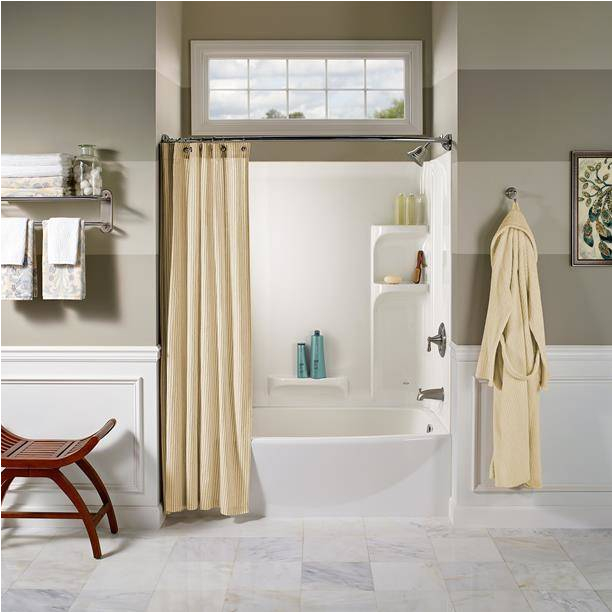 ovation curved 3 piece bathtub wall set