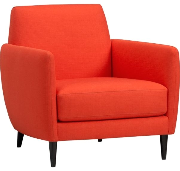 Parlour Atomic Orange Chair midcentury armchairs and accent chairs