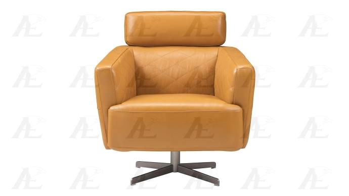 american eagle furniture ek ch07a org orange swivel accent chair full italian leather modern