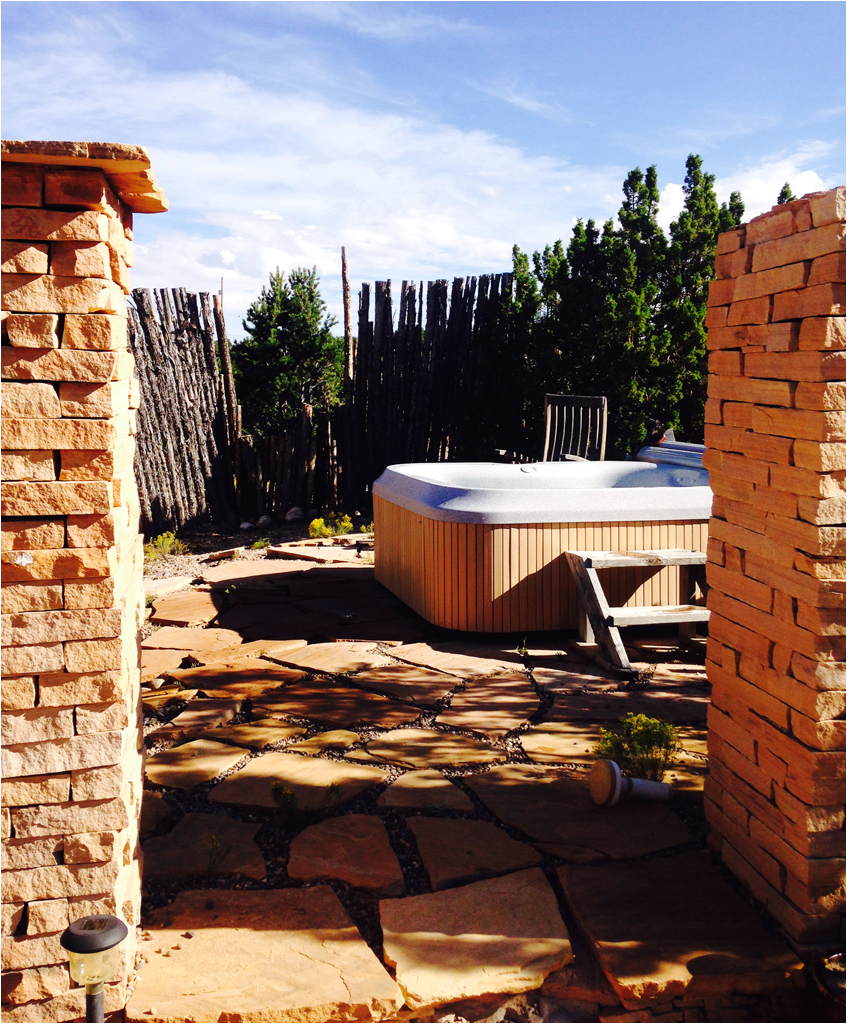 Outdoor Bathtub Airbnb A Girlfriends Away In Santa Fe