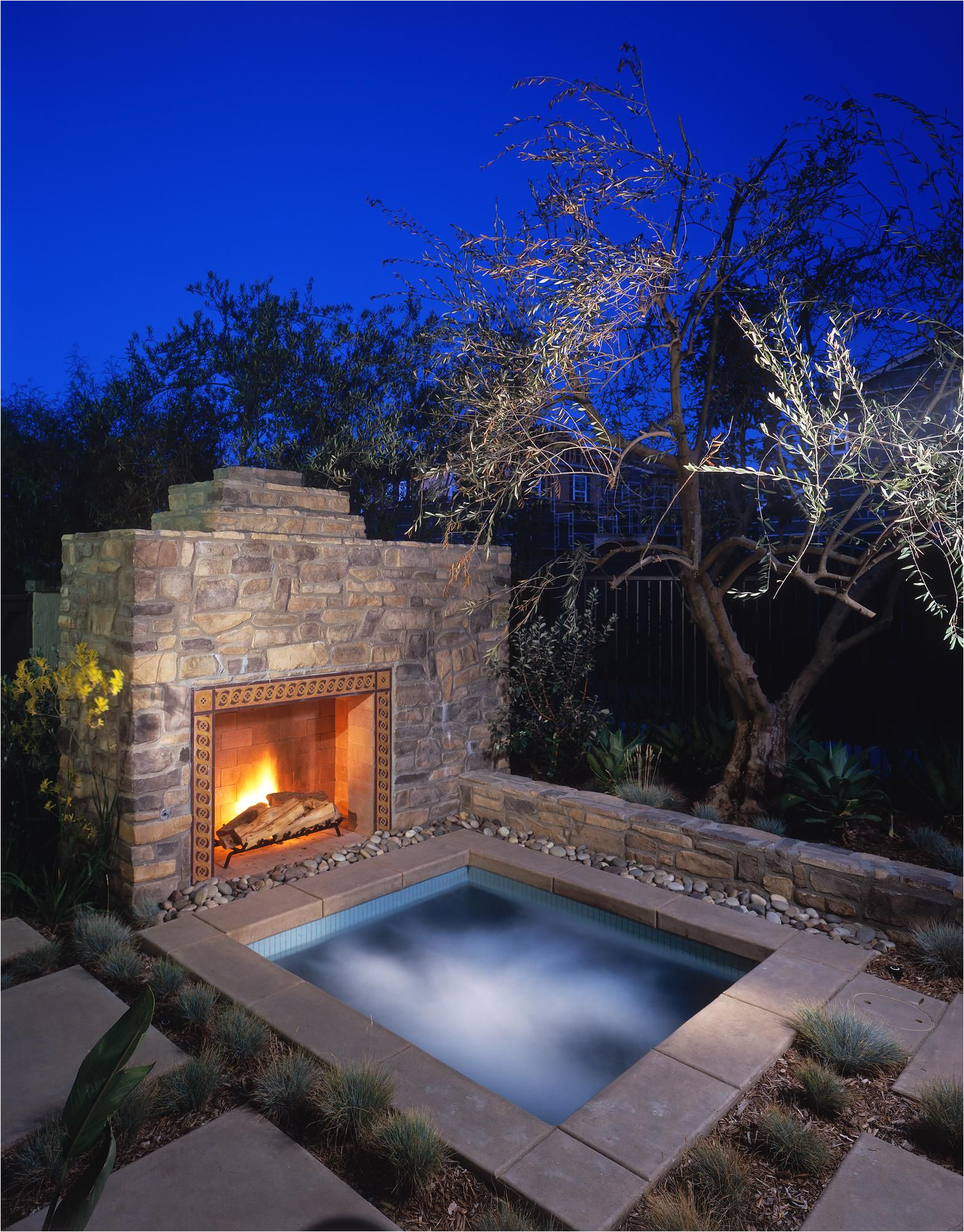 Outdoor Bathtub with Fire Hot Tub with Fireplace Great for A Small Backyard or A