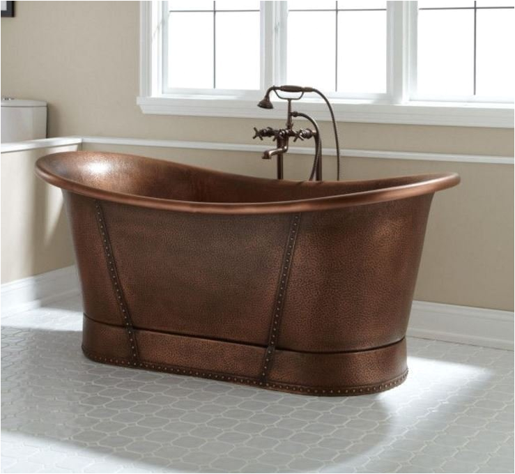 72 100 copper soaking bathtub tub w rivets