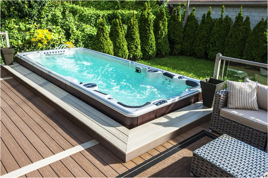 luxury outdoor living ideas with hot tubs and spa