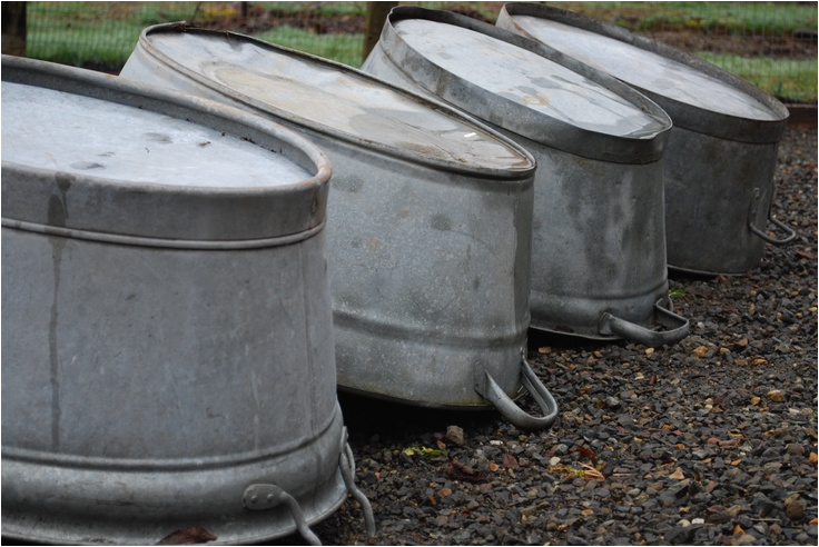 galvanized tubs