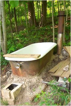 wood fired bath hot tub