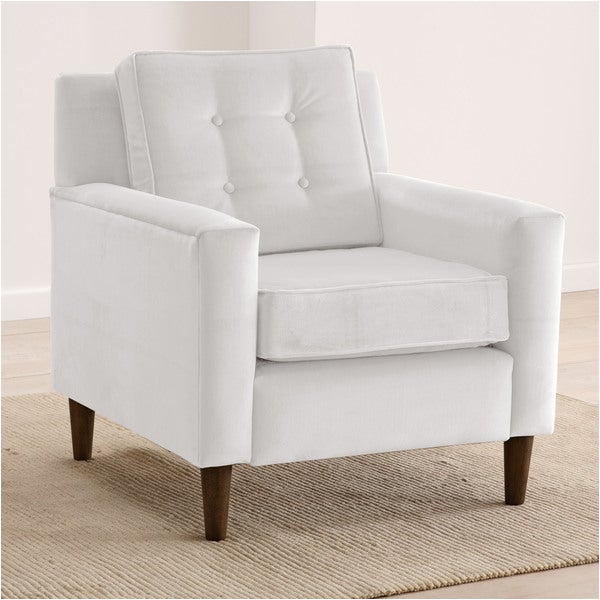 Overstock White Accent Chair Shop Skyline Furniture Velvet Upholstered Tufted Accent