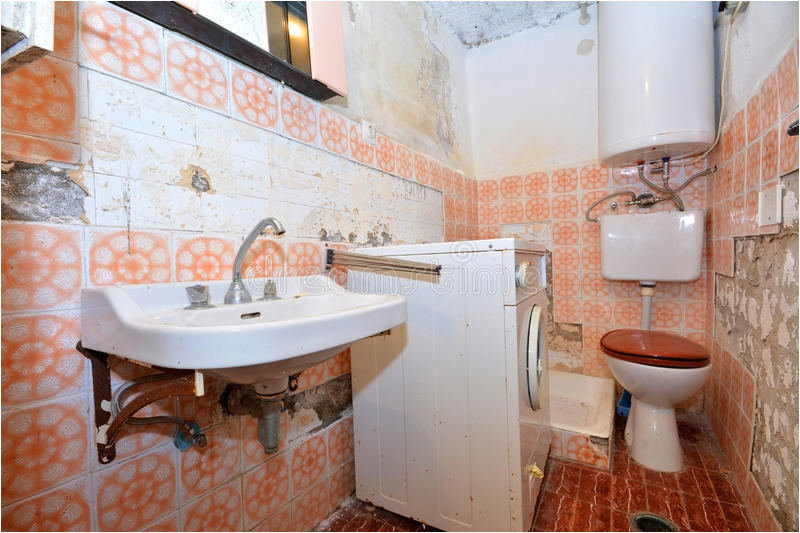 stock photo old destroyed bathroom rotten toilet peeling paint garbage image
