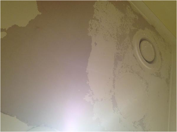 paint has peeled off bathroom laundry kitchen ceiling back plaster