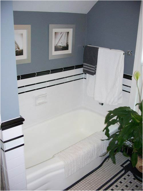 black and white bathroom remodel amazing attention to detail diy