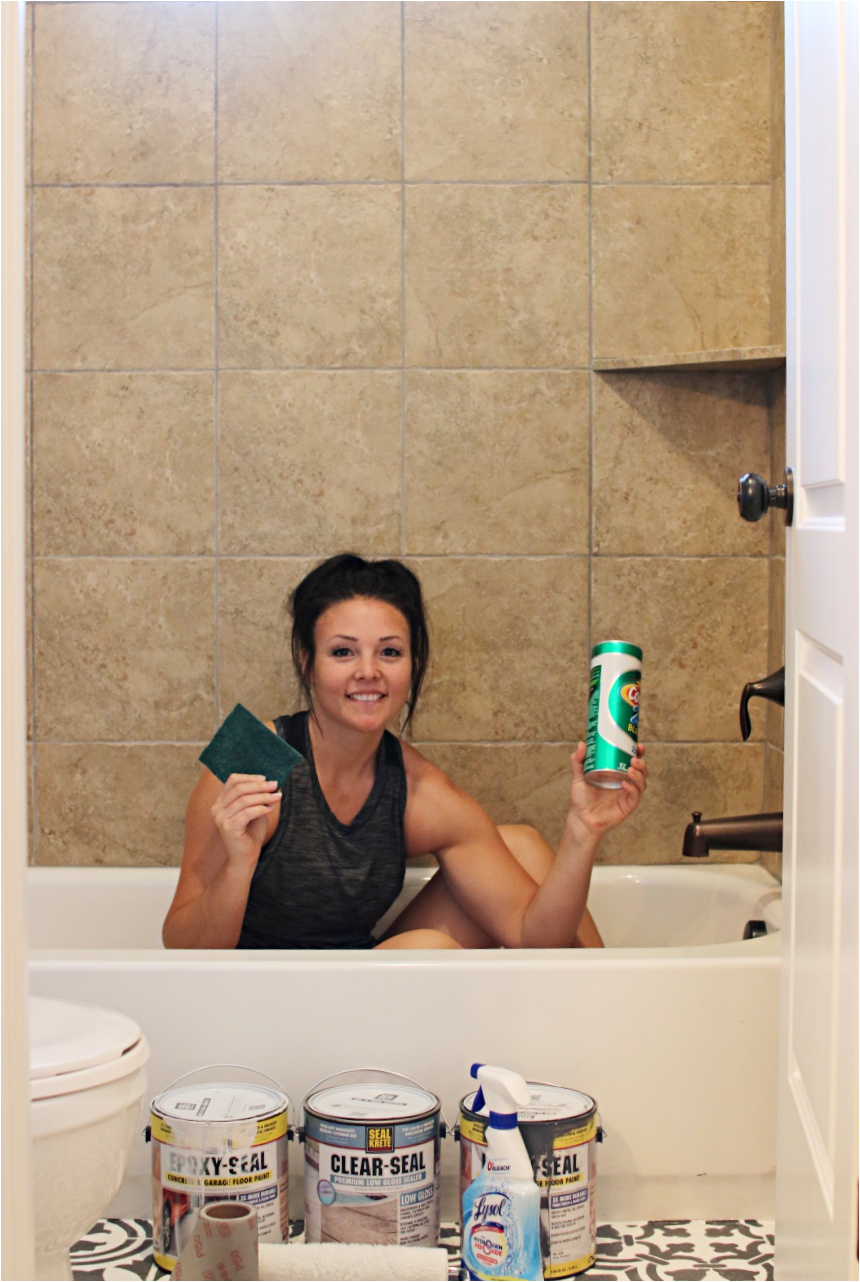 how to paint shower tile