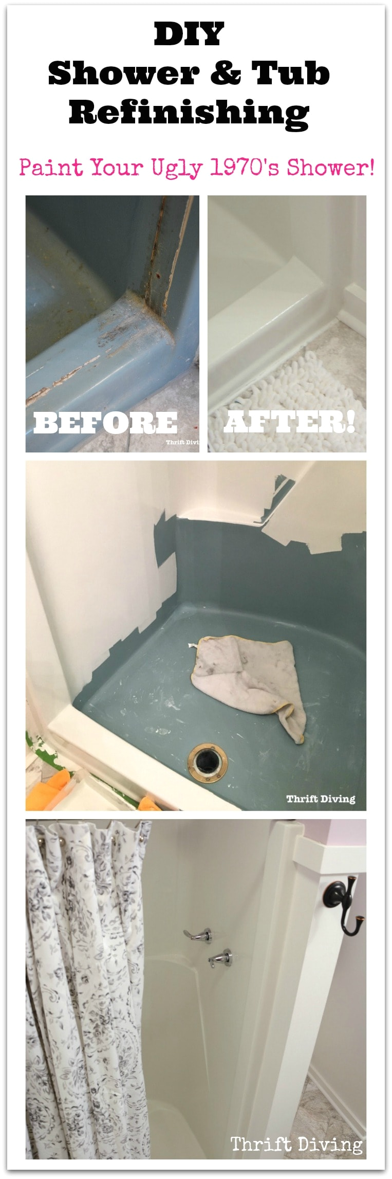 shower tub refinishing how to paint a shower