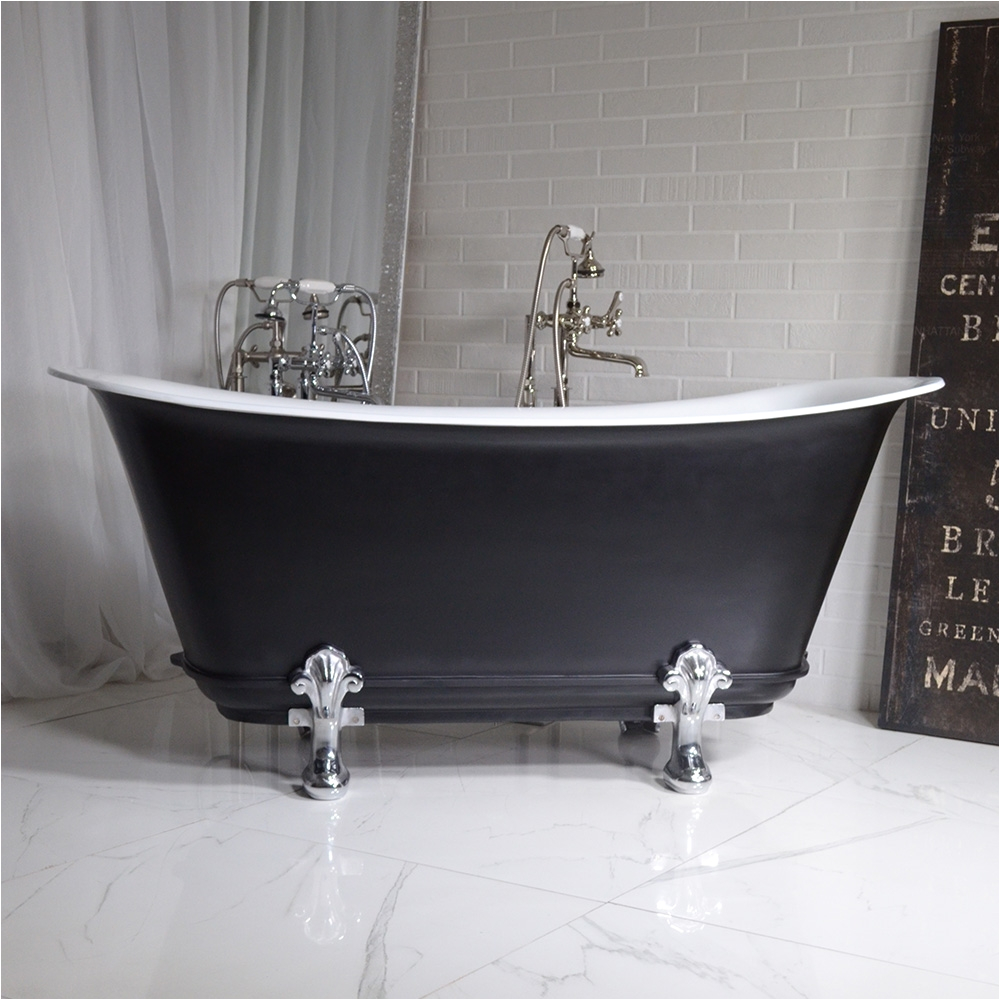 Painting Clawfoot Bathtub Exterior the Fontenelle67 67" Freestanding Cast Iron Chariot