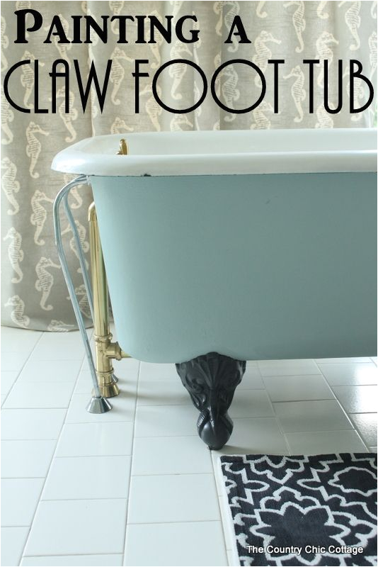 Painting Clawfoot Bathtub Painting A Claw Foot Tub