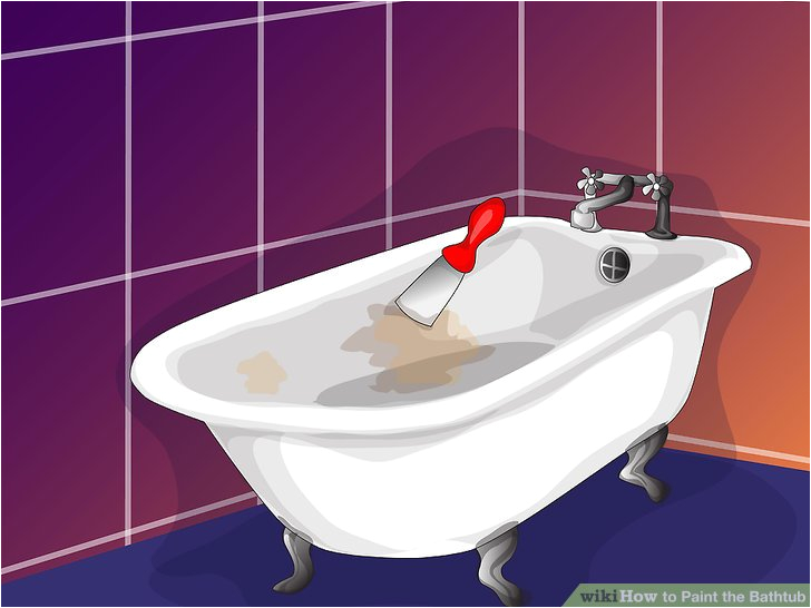 Painting Enamel Bathtub How to Paint the Bathtub with Wikihow