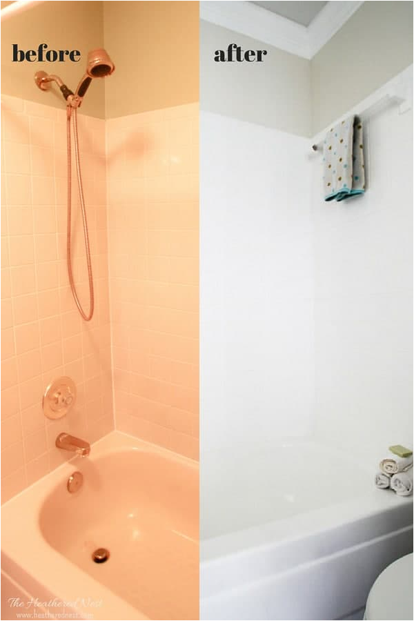 bathroom tile paint 3 years later