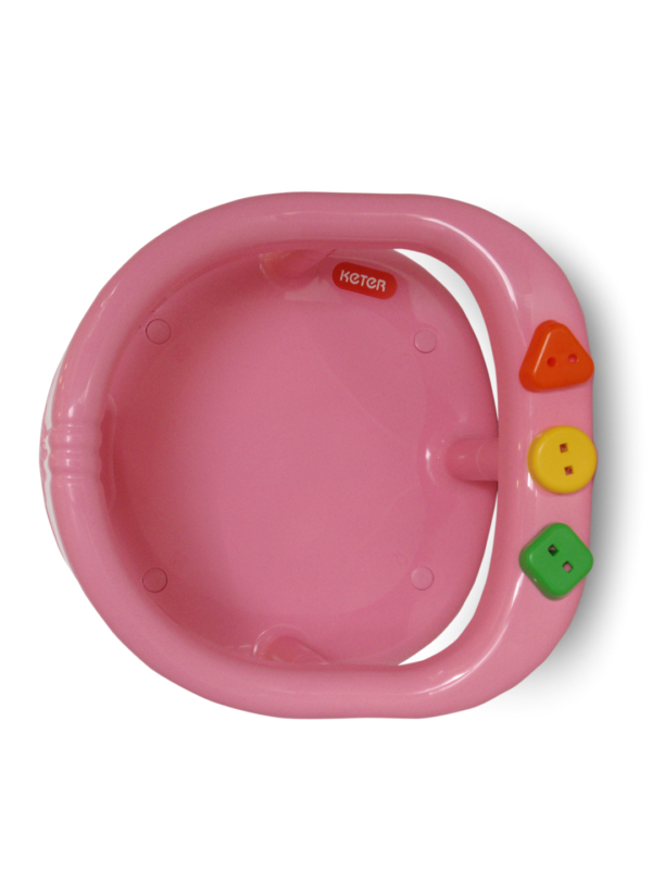 keter baby bath seat ring tub pink