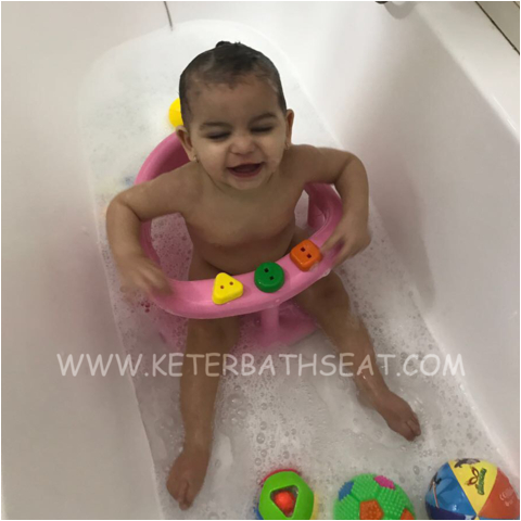 keter baby bathtub seat pink