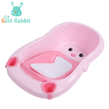 Pink SGS baby bath tub with