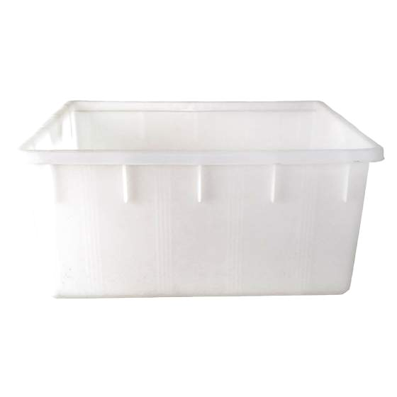 pulp tub rectangular 150 l white plastic
