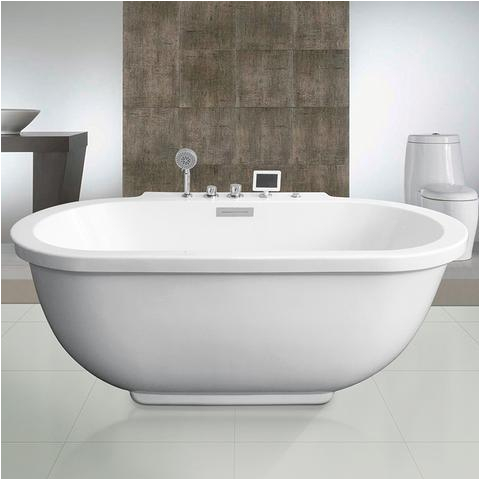 Platinum Whirlpool Bathtub by Ariel Ariel Freestanding Whirlpool Bathtub Platinum Am128jdclz